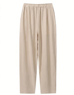 Beige pants on a white background