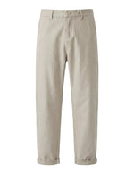 Beige pants on a white background