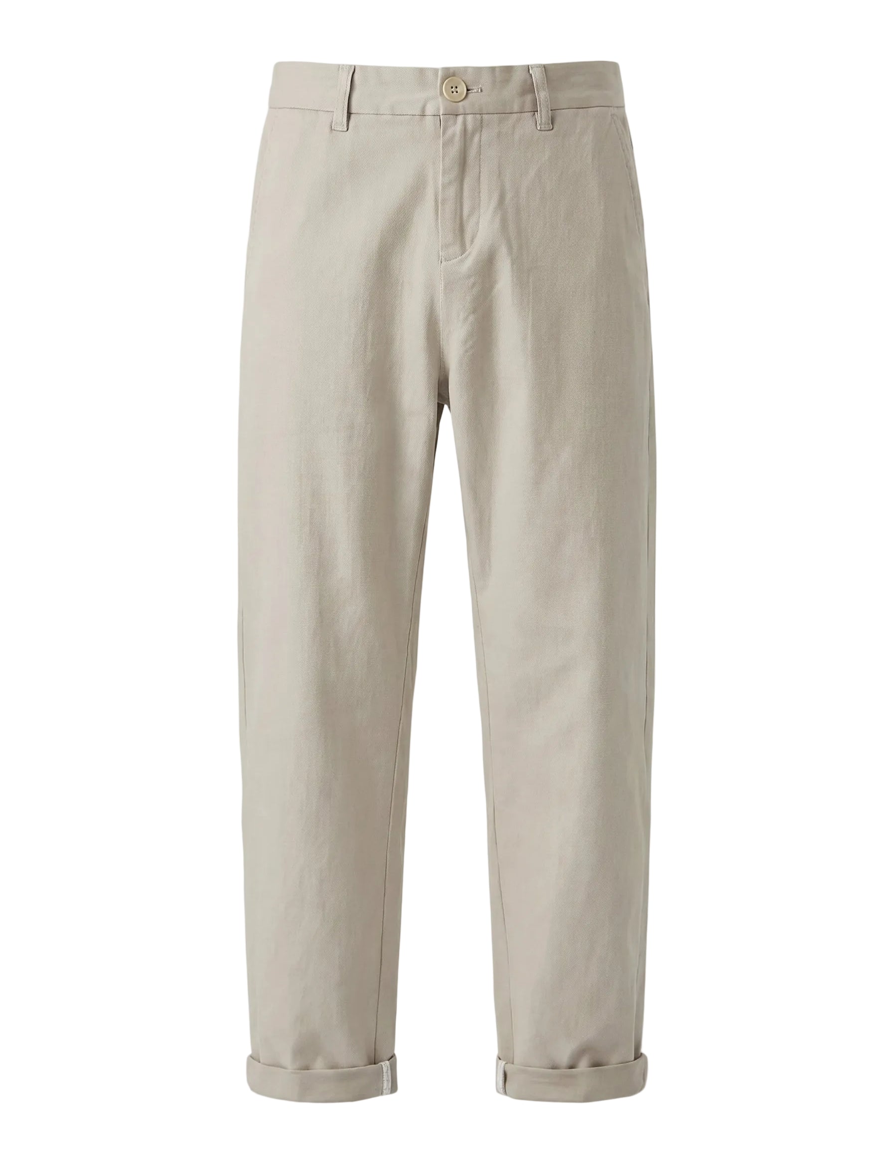 Beige pants on a white background