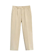 Beige pants on a white background