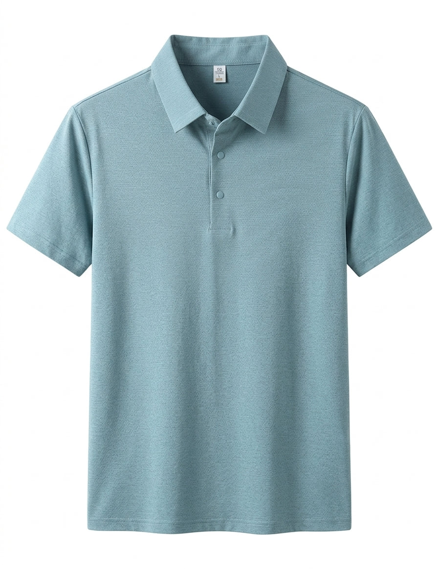Black men’s classic short sleeve polo
