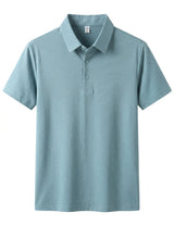 Black men’s classic short sleeve polo

