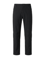 Black men’s stretch pocketed pants with clean straight fit and button-front closure product