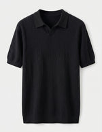 Black t-shirt with on a white background