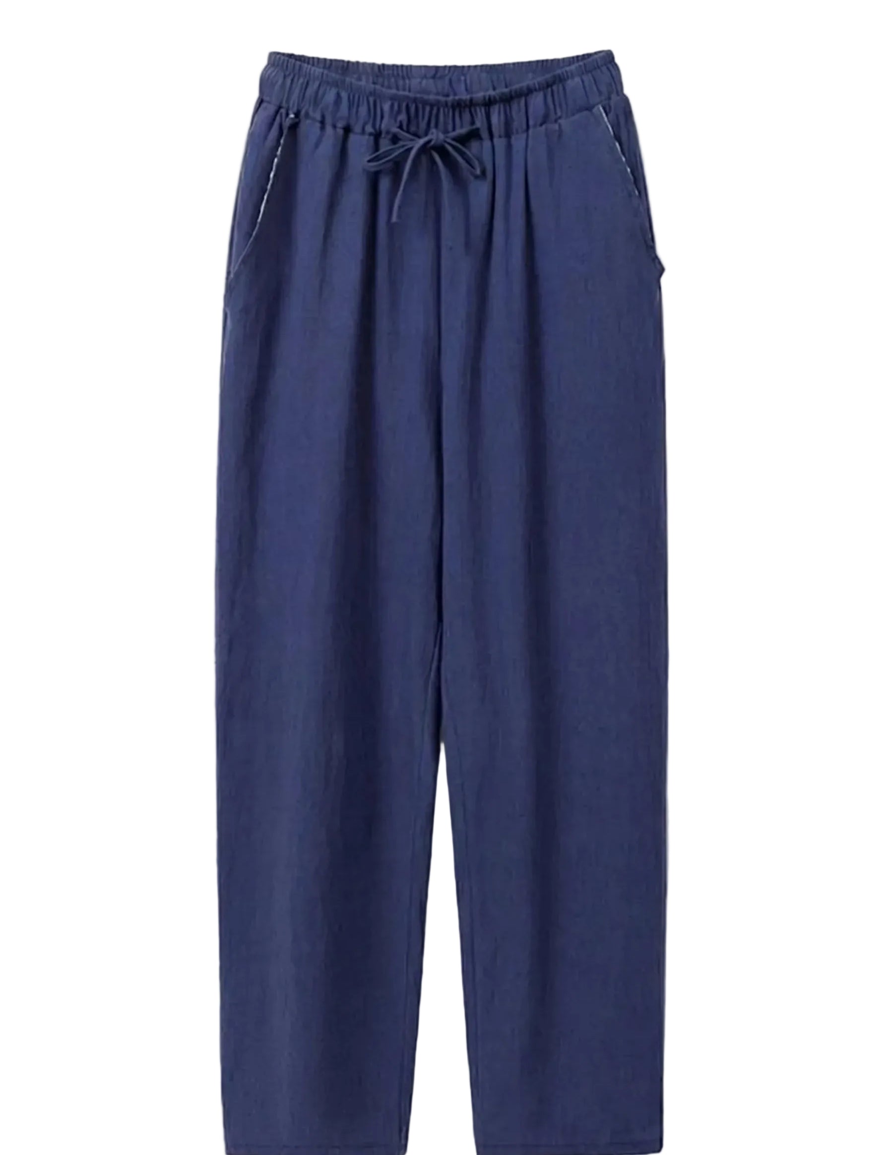 Blue pants on a white background