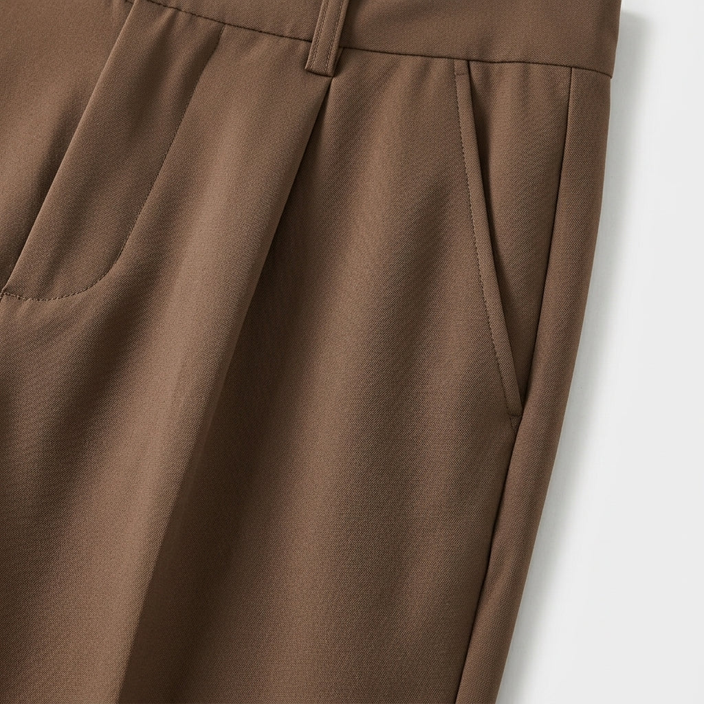 Brown pants close-up