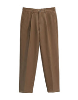 Brown pants on a light gray background