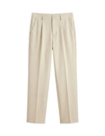 Celeste - Beige pants on a light gray background