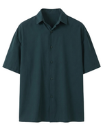 Dark forest short-sleeve shirt on a white background