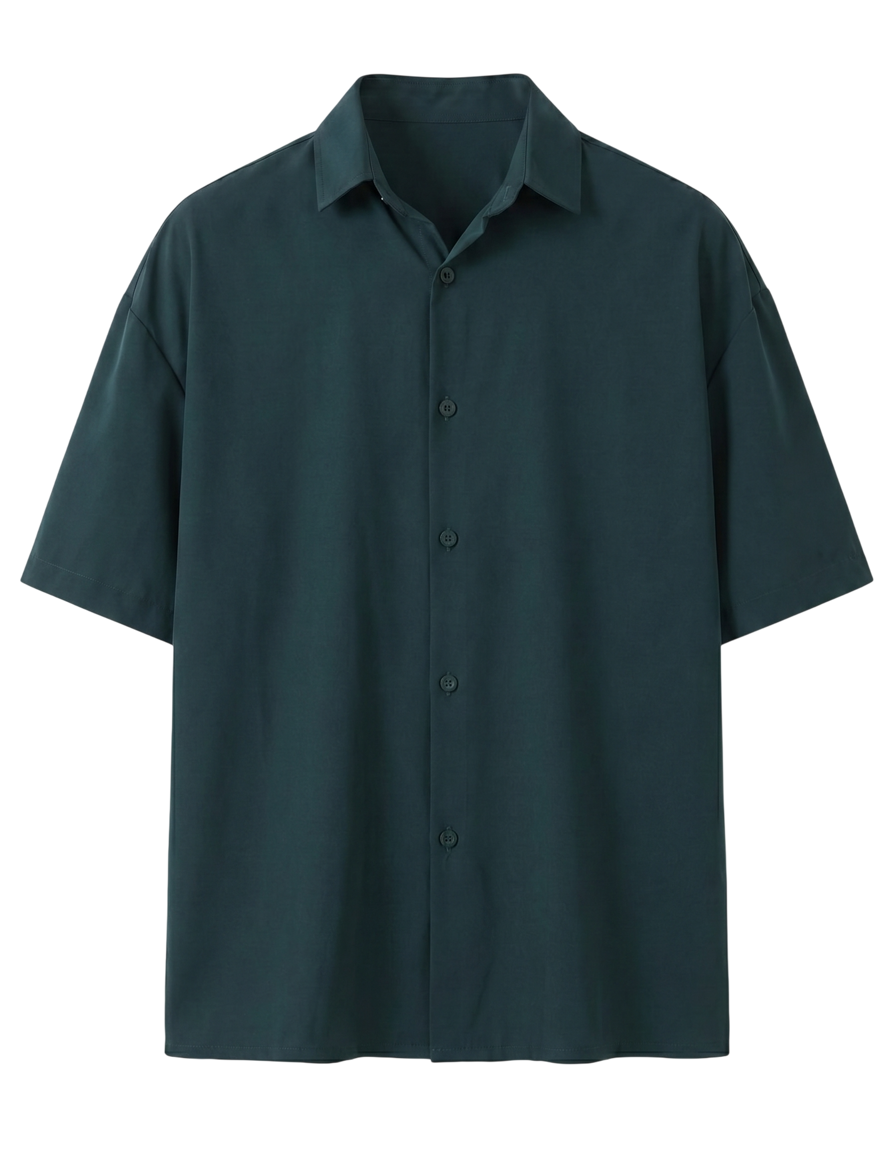 Dark forest short-sleeve shirt on a white background