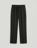 Dark gray pants on a white background