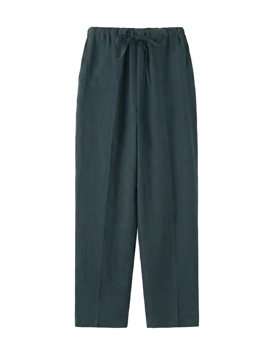 Dark green pants on a white background