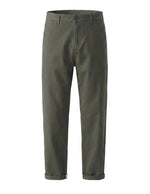 Green pants on a white background