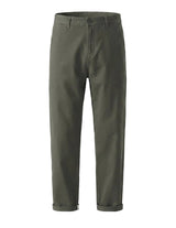 Green pants on a white background