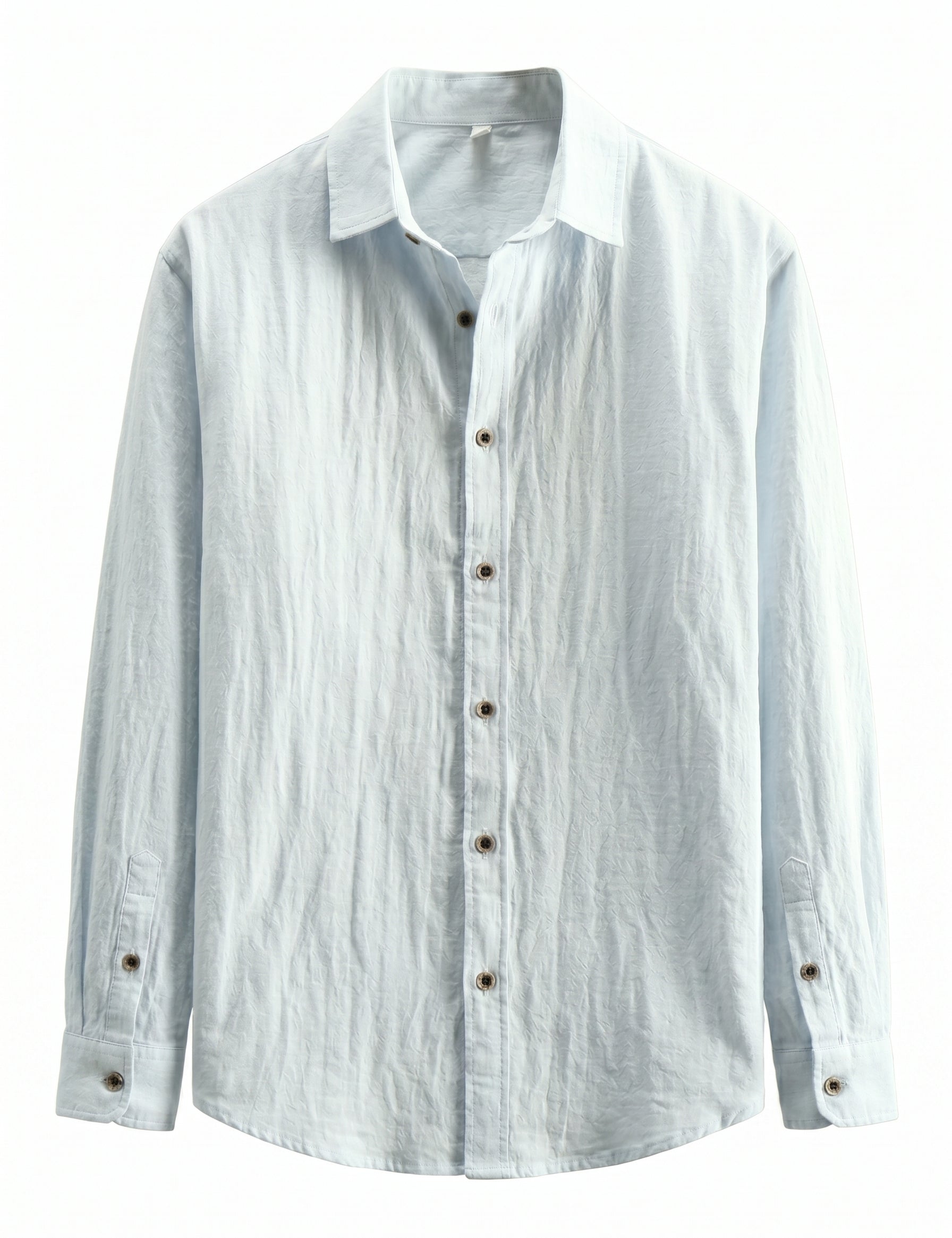 Marino - Light blue men’s relaxed cotton summer shirt