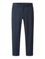 Navy blue pants on a white background