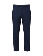 Navy men’s pocketed tailored trousers with clean straight fit product