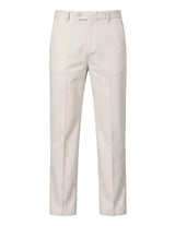 Off white men’s straight fit pocketed trousers with belt loops