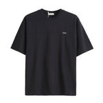 Olive green oversized short-sleeve T-shirt with crew neck on a white background.