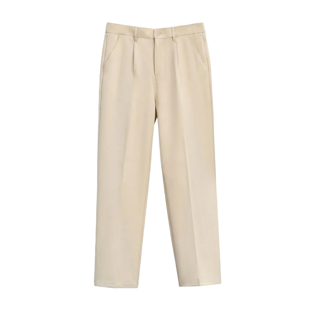 Olivo - Beige pants on a light gray background