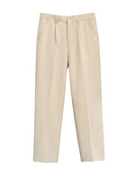 Olivo - Beige pants on a light gray background