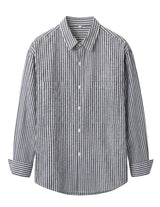 Striped shirt on a light gray background