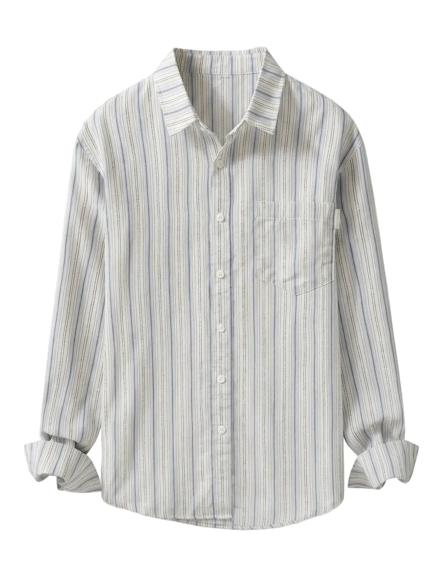 Striped shirt on a white background