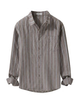 Striped shirt on a light gray background