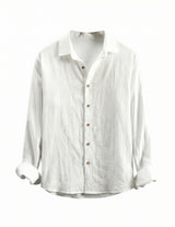 White button-up shirt on a white background