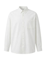 White shirt on a light gray background