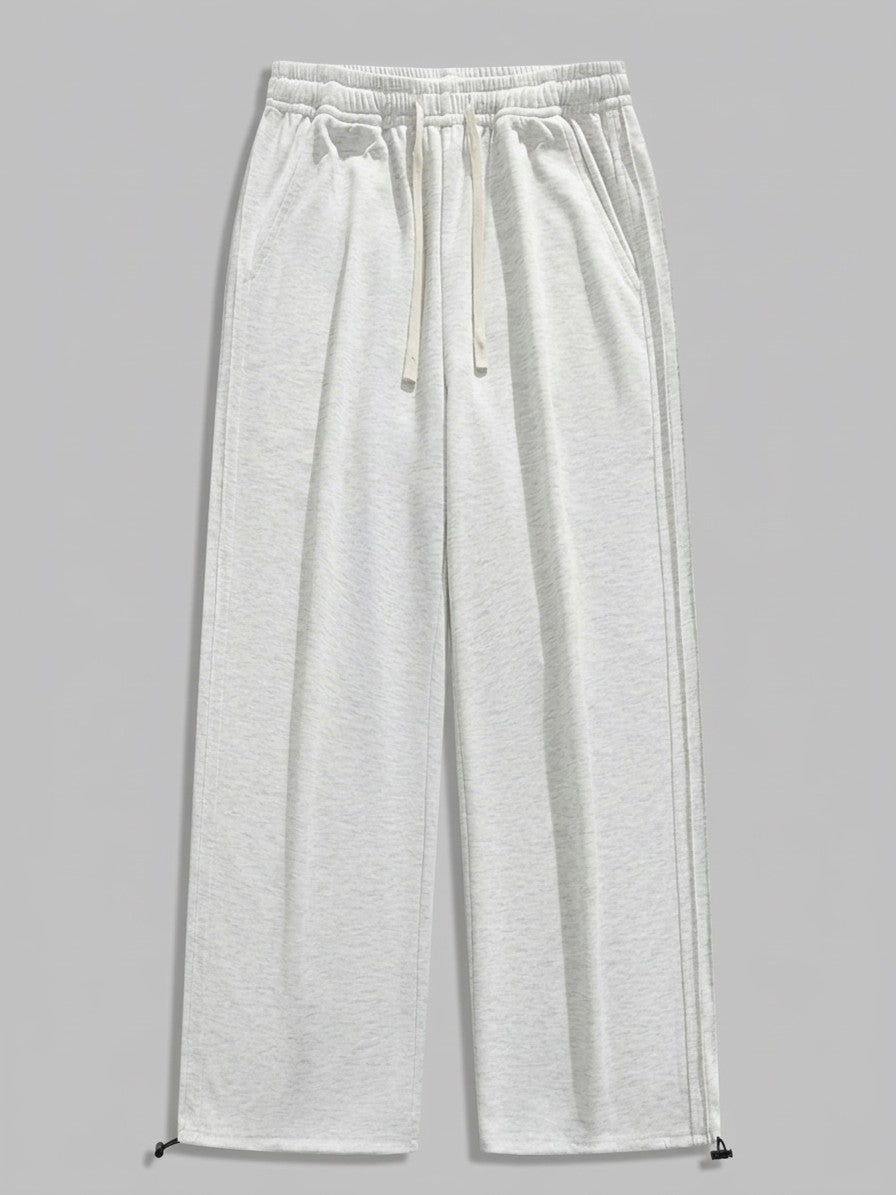Abano Men's Toggle-Hem Side-Pintuck Sweatpants — lightgray — packshot