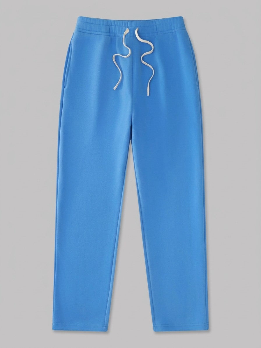 Acquapendente Men's Fleece-Lined Straight Baggy Sweatpants — cobaltblue — packshot