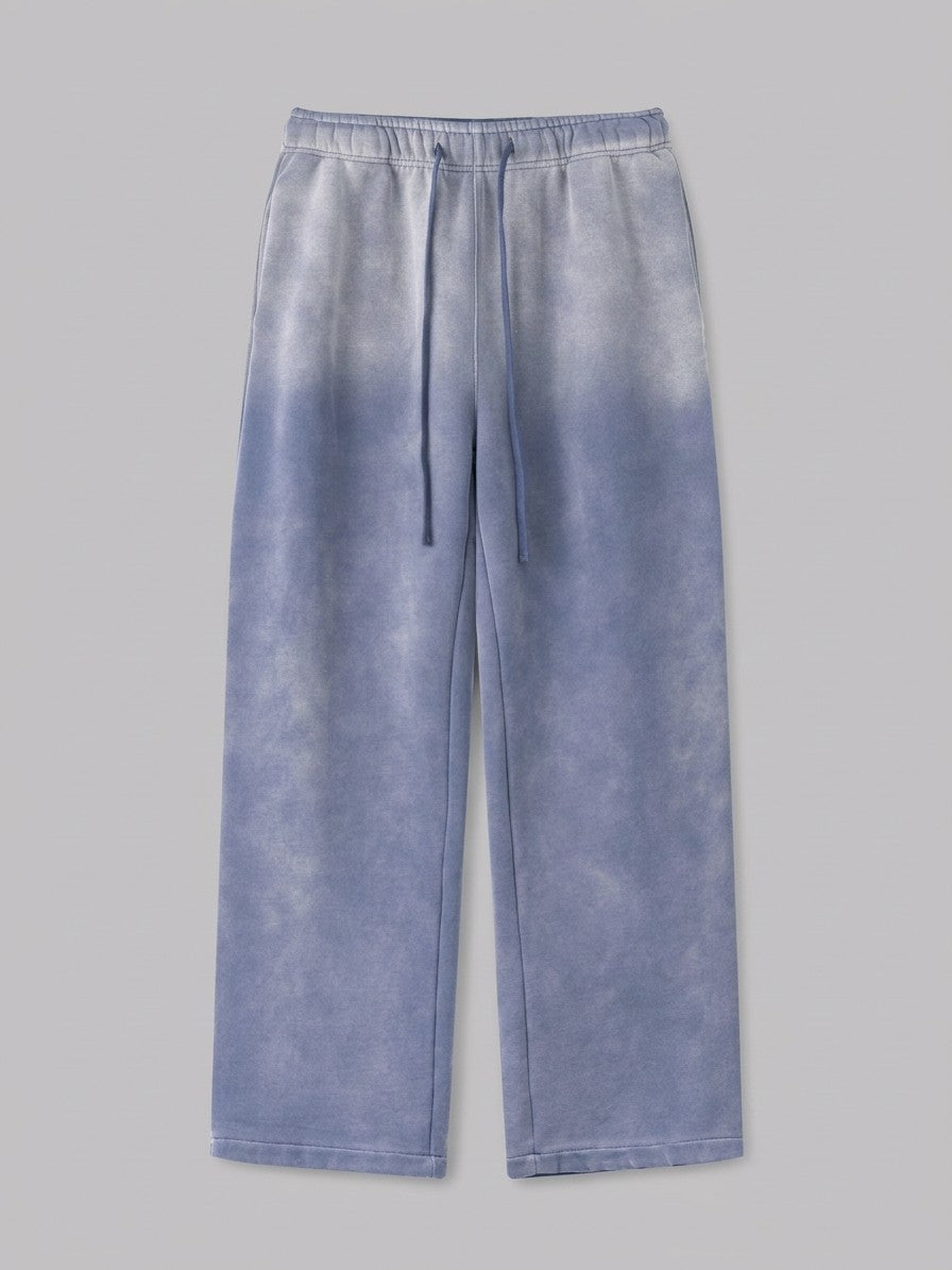 Agnone Men's Sun-Faded Wide Baggy Sweatpants — washedblue — packshot