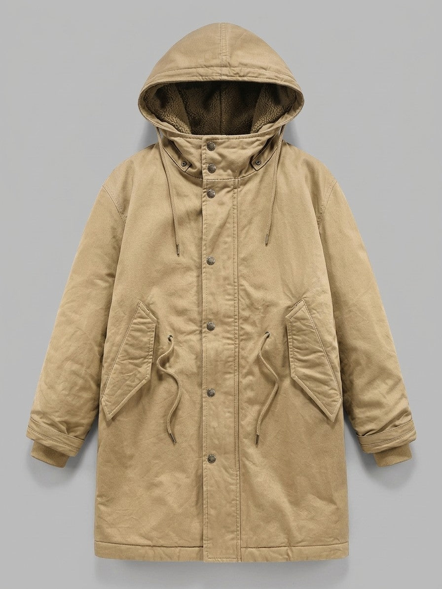 Agordo Men's Sherpa-Lined M-51 Parka — khaki — packshot