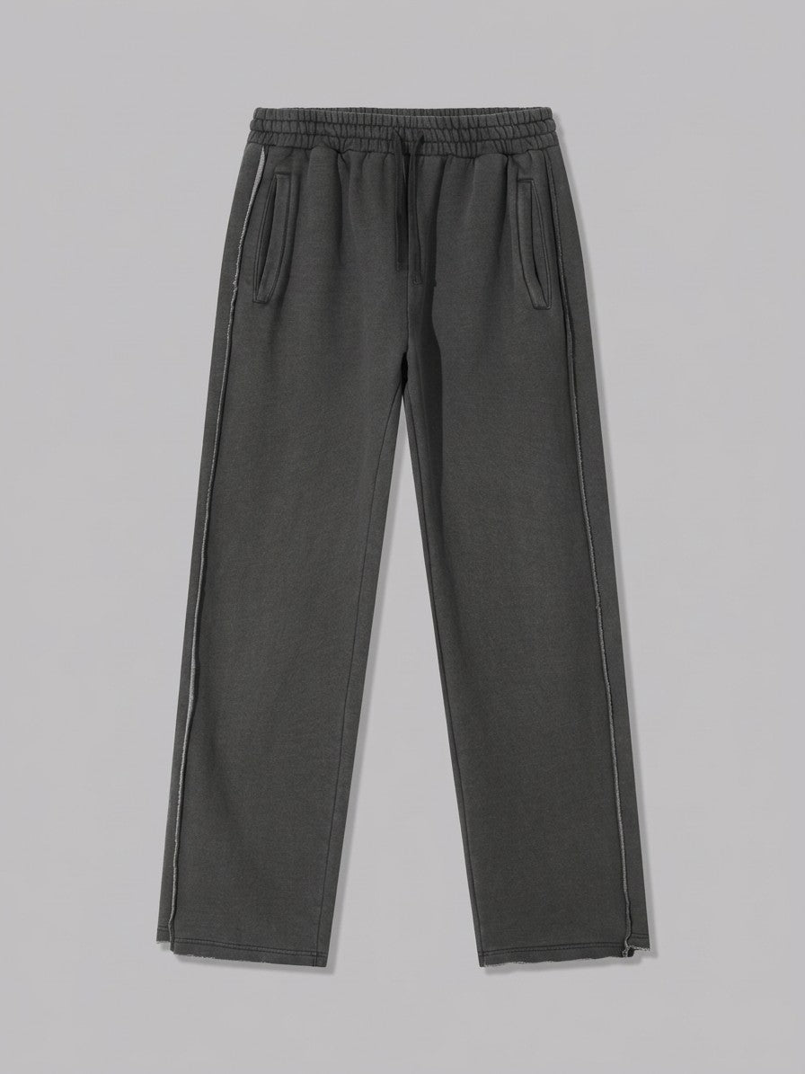 Alatri Men's Raw-Seam Vintage Baggy Sweatpants — washedcharcoal — packshot