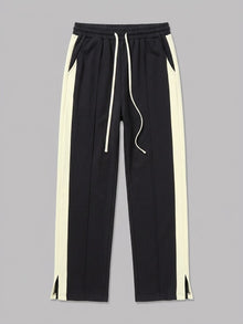 Albano Men's Split-Hem Side-Stripe Baggy Sweatpants