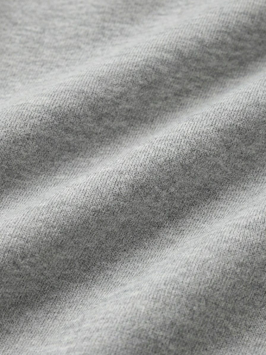 Albenga Men's Curved-Seam Wide-Leg Sweatpants — gray — detail