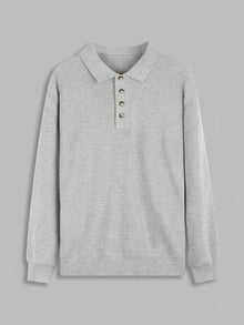Anacapri Men's Ribbed Knit Polo Sweater