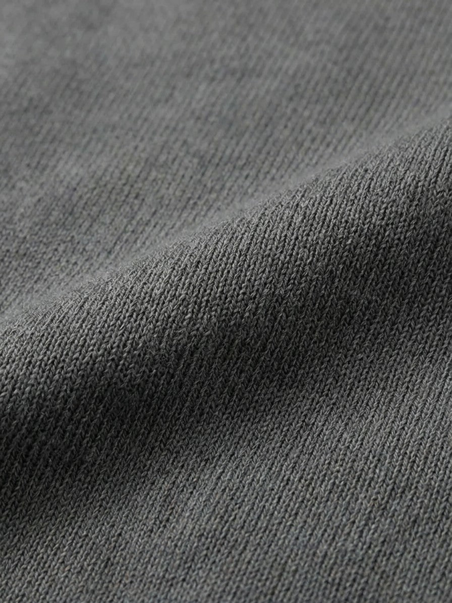 Ancona Men's Fine-Knit Button-Up Cardigan — darkgray — detail-2
