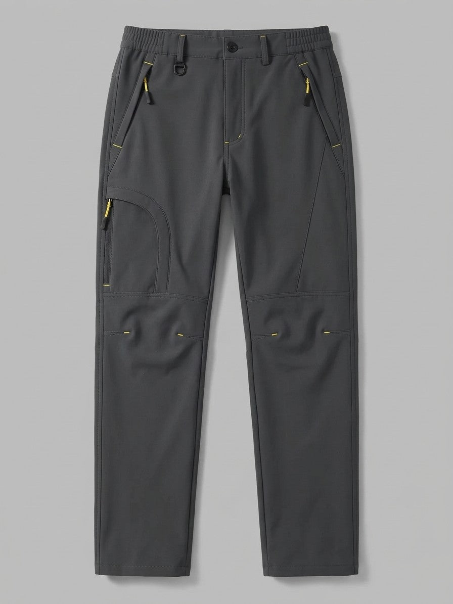 Arco Men's Fleece-Lined Softshell Hiking Pants — charcoalgray — packshot