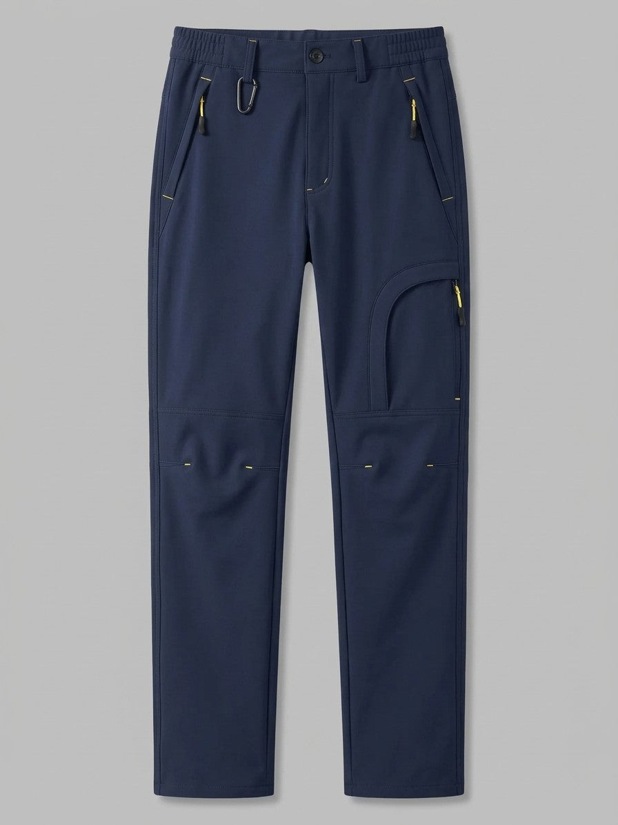 Arco Men's Fleece-Lined Softshell Hiking Pants — navy — packshot