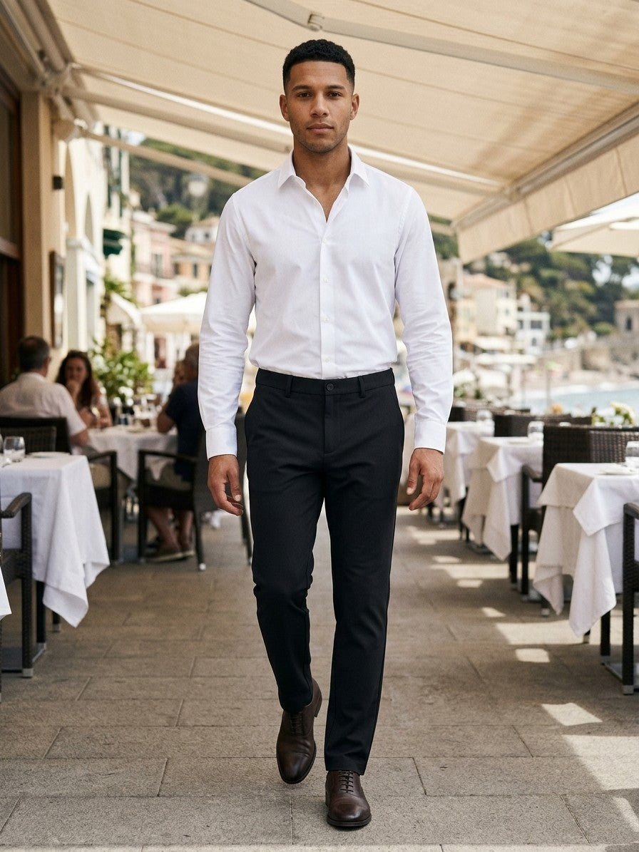 Arezzo Men's Breathable Trousers — black — lifestyle