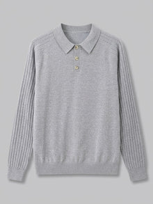 Arezzo Men's Ribbed-Sleeve Knit Top