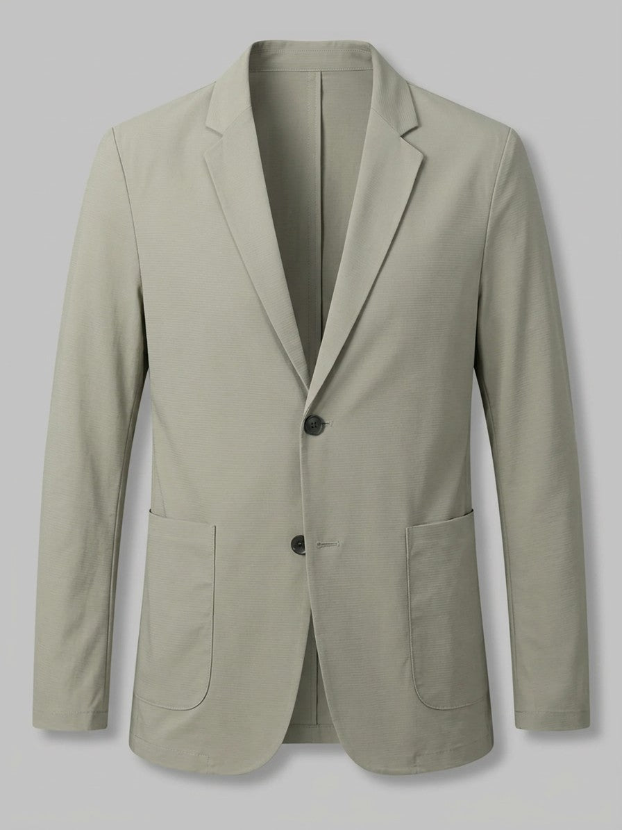 Ascoli Men's Cotton Two-Button Blazer — khaki — packshot