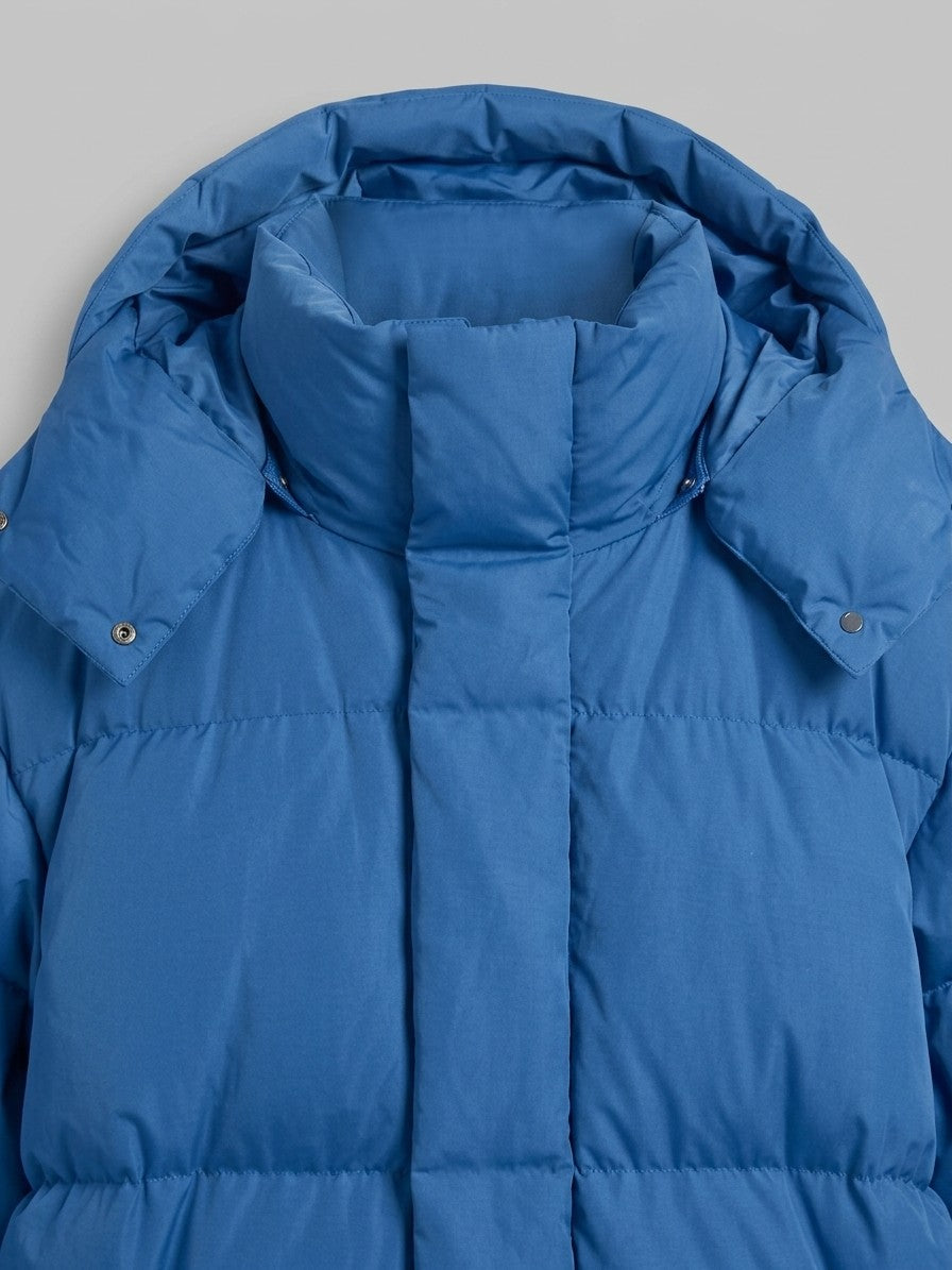 Atessa Women's Oversized Hooded Puffer Jacket — cobaltblue — detail-2