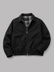 Atina Men's Flannel-Lined Raglan Harrington Jacket