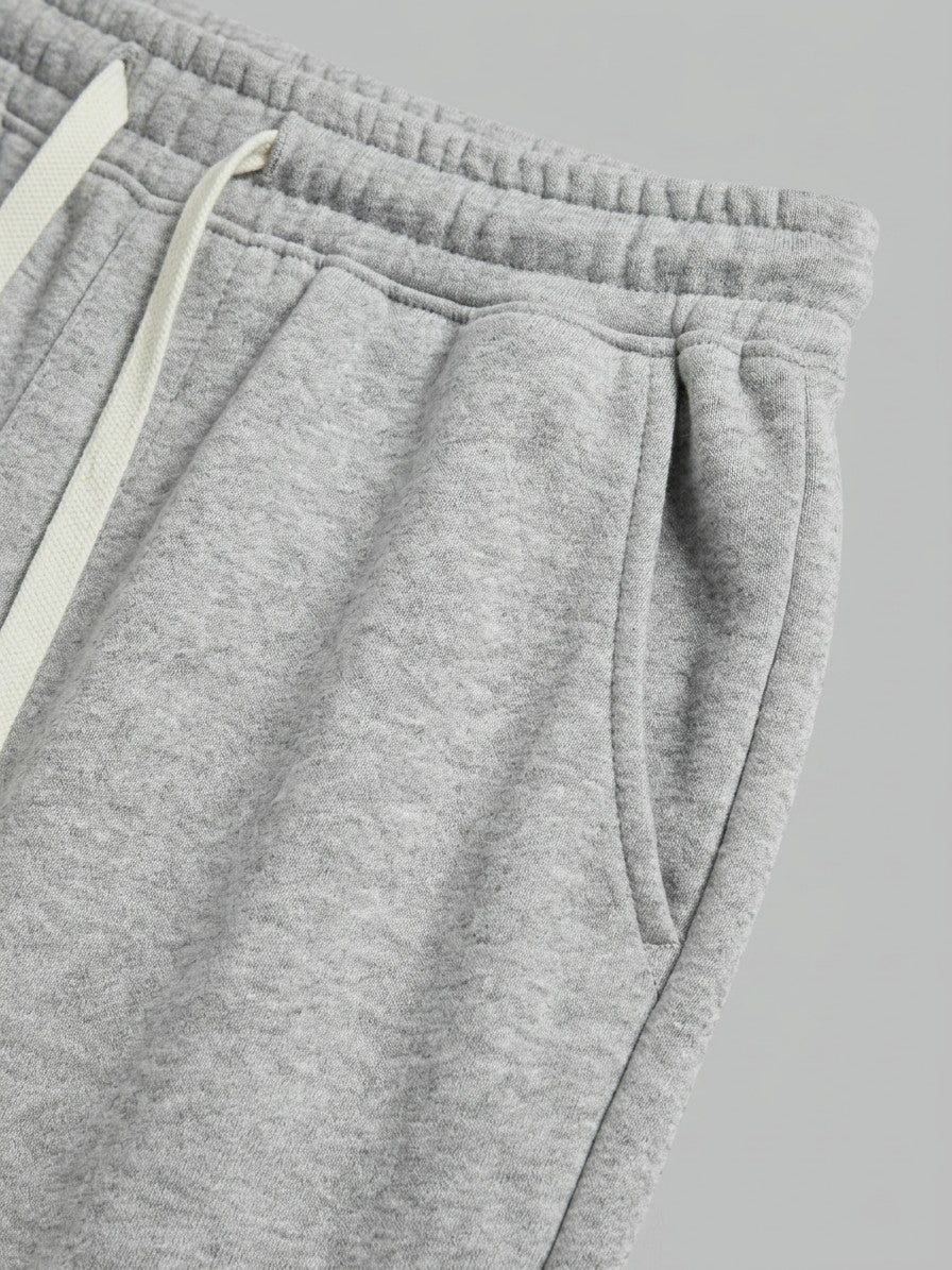 Atrani Men's Contrast-Cord Straight-Leg Sweatpants — lightgray — detail-2