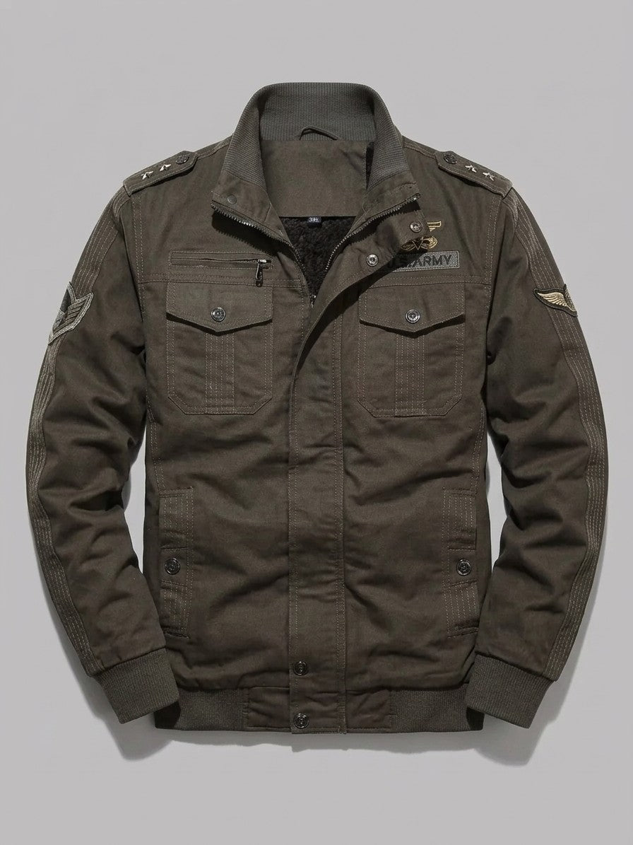 Aversa Men's Military Pilot Jacket — green — packshot