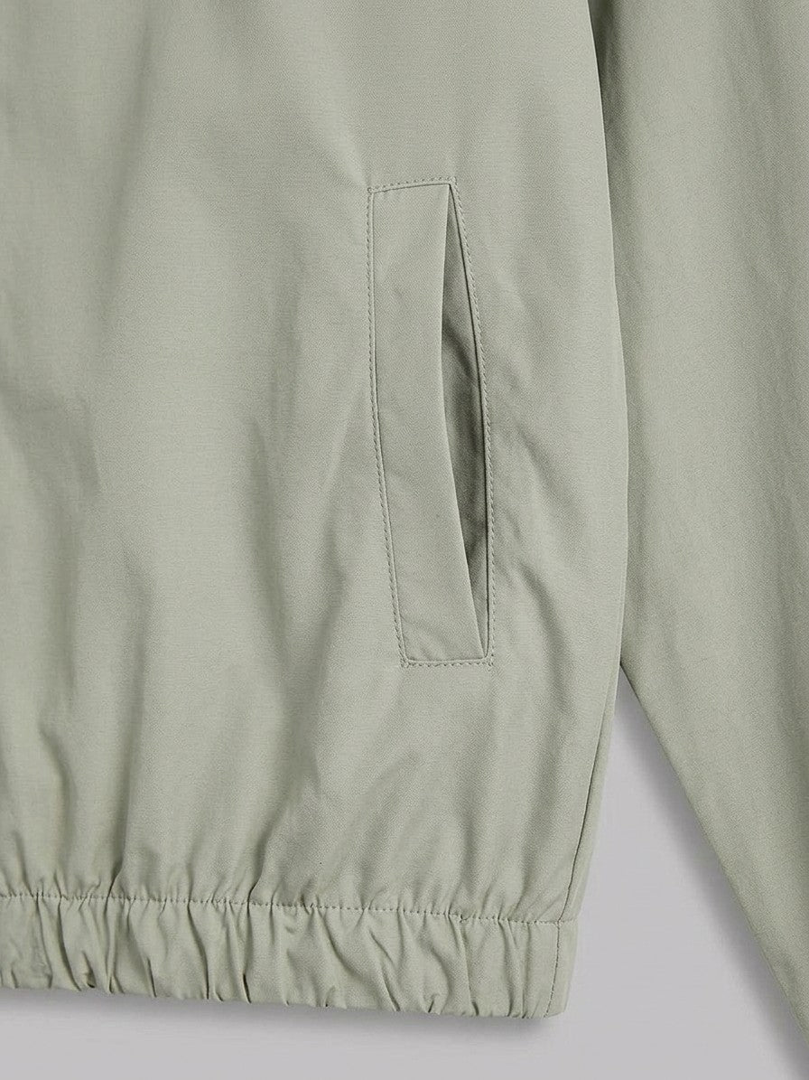 Avezzano Men's Stand-Collar Reversible Harrington Jacket — sage — detail-2