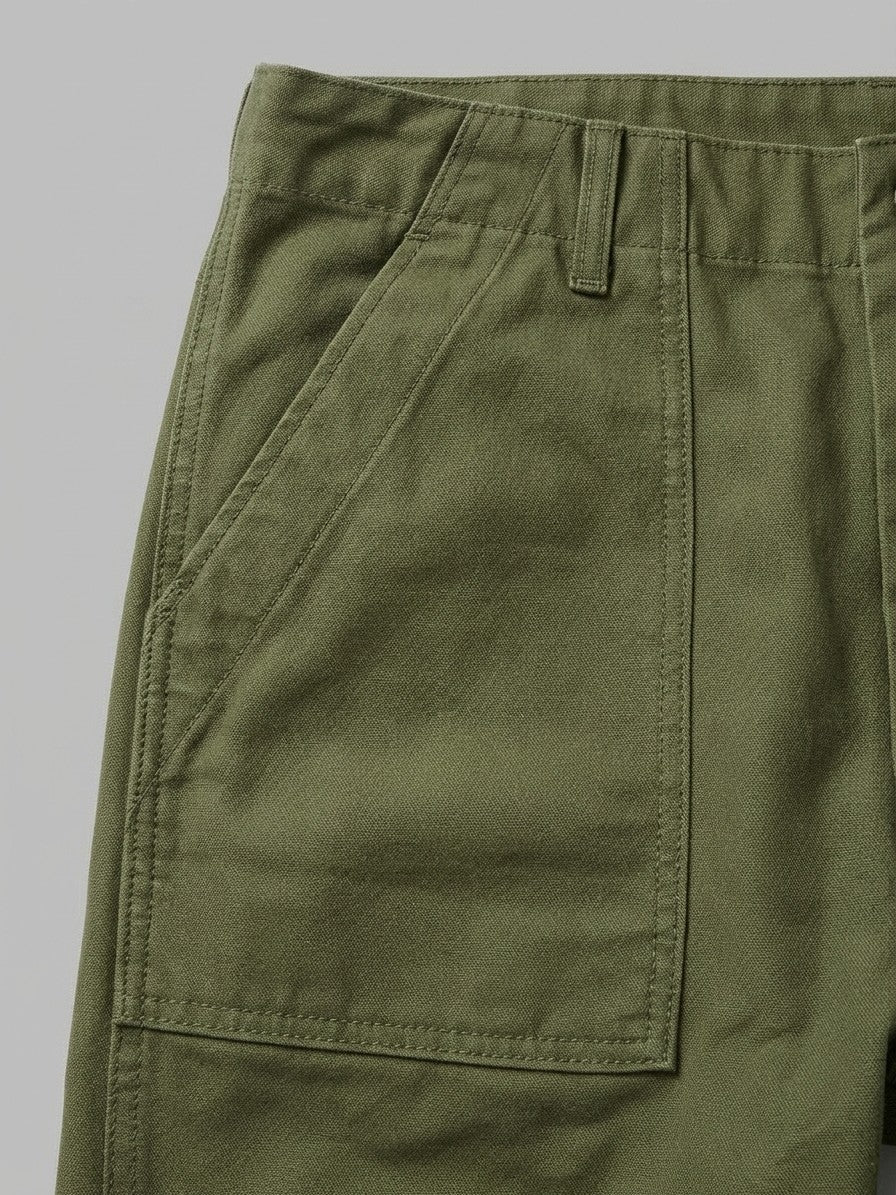 Aviano Men's Heavy Canvas Fatigue Pants — olivegreen — detail